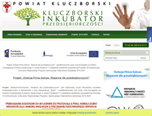 Tablet Screenshot of inkubatorkluczbork.pl